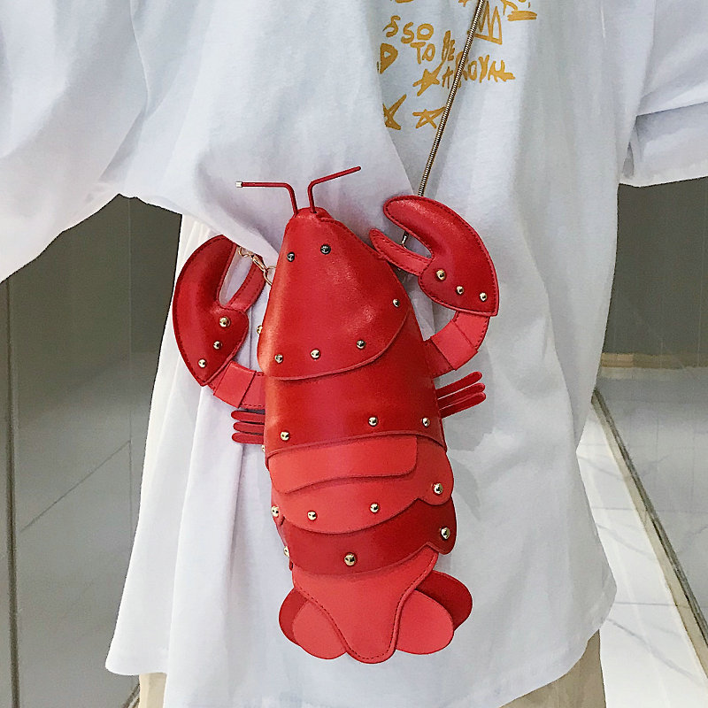 Cute Lobster Style Crossbody Purse 3