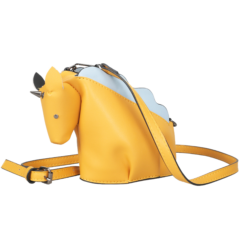 Adorable Leather Unicorn Shoulder Bag Purse