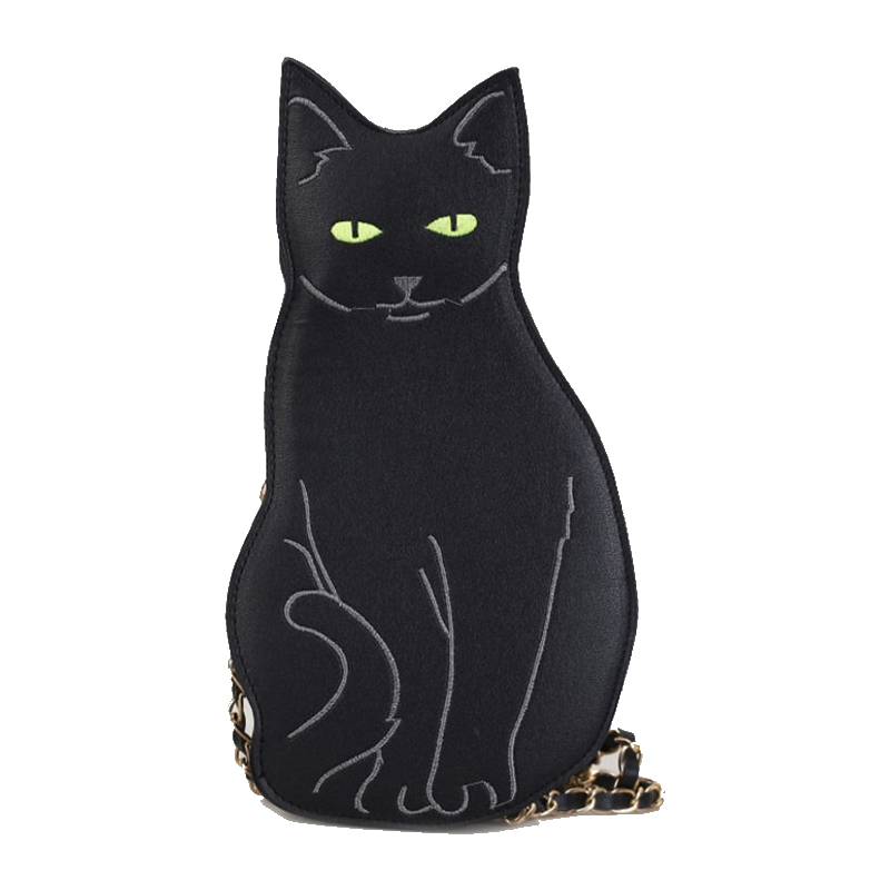 Black Cat Style Shoulder Bag