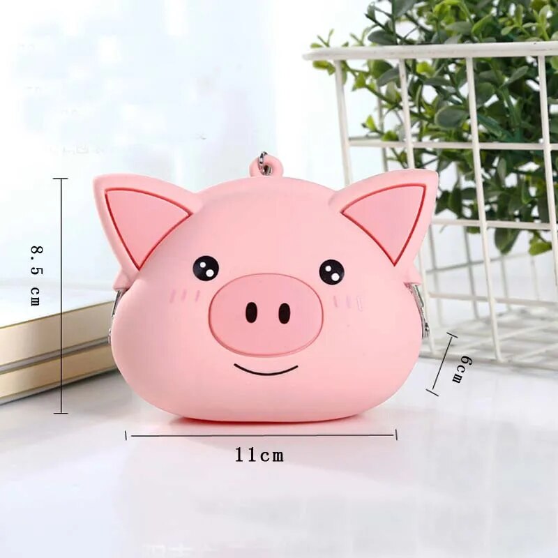 Cute Pink Pig Mini Coin Purse & Earphone Bag 3