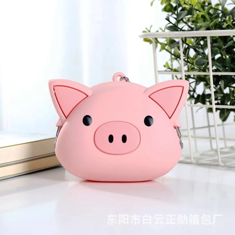 Cute Pink Pig Mini Coin Purse & Earphone Bag 5